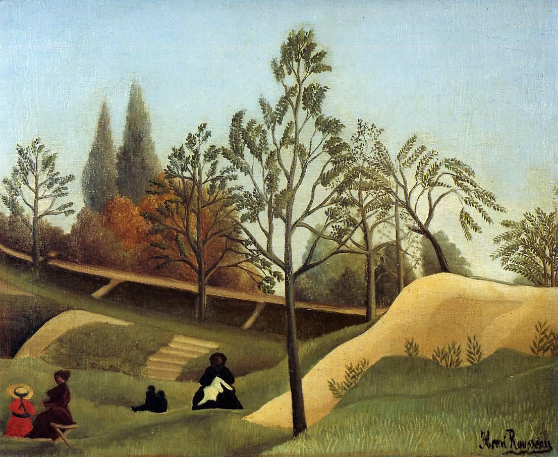 Henri Rousseau A View of the Fortifications - Canvas Print