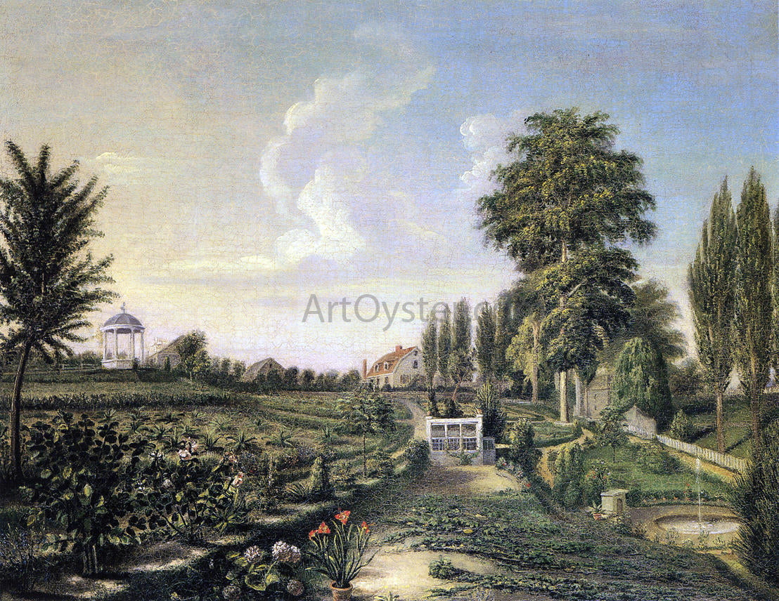 Charles Willson Peale View of the Garden at Belfield - Canvas Print