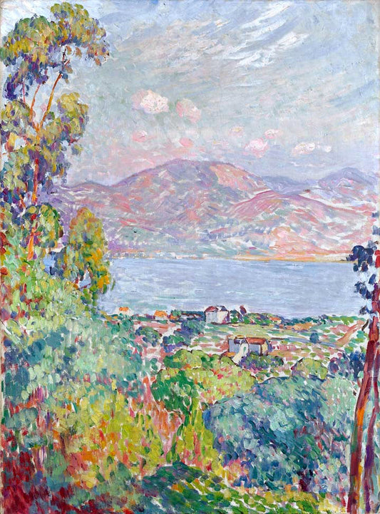 Henri Lebasque View of the Gulf at Saint Tropez - Canvas Print