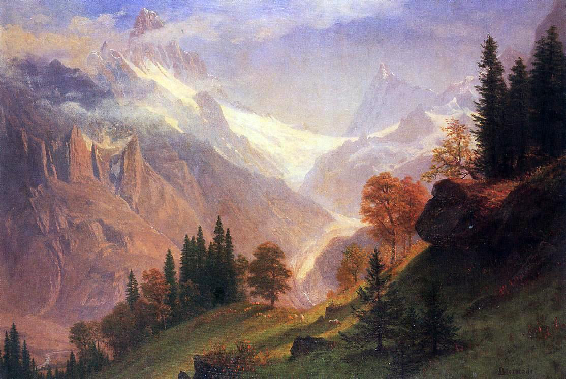 Albert Bierstadt View of the Grunewald - Canvas Print