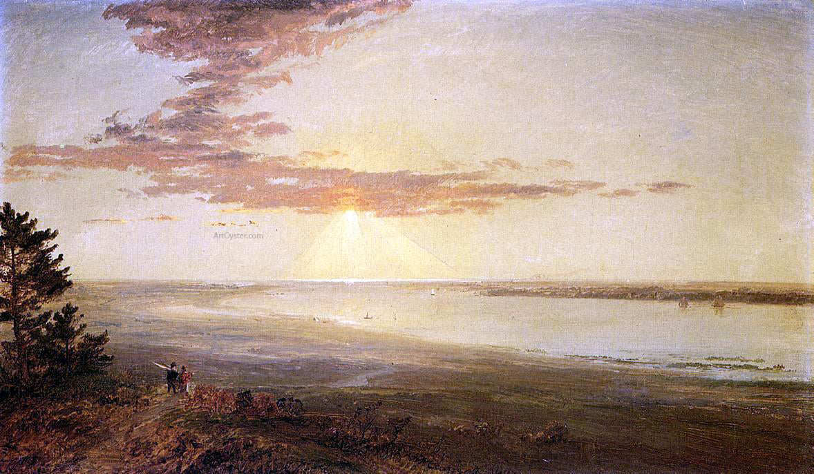 Jasper Francis Cropsey View of the Hudson - Canvas Print