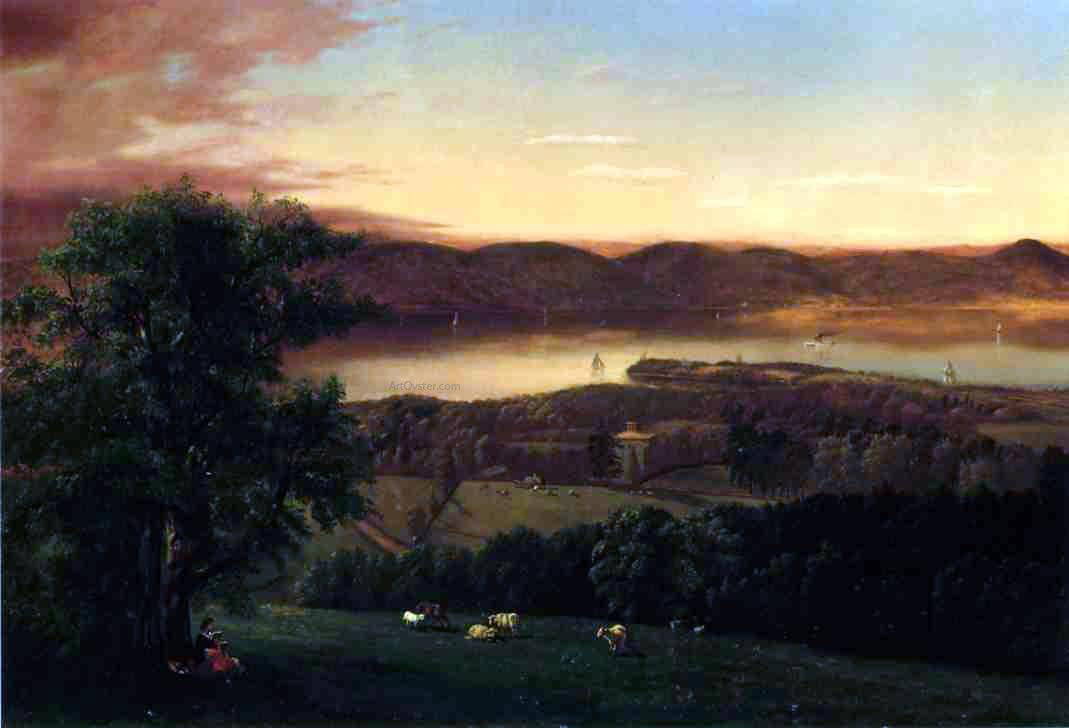 Jr. Robert Havell View of the Hudson from Sing-Sing, New York - Canvas Print