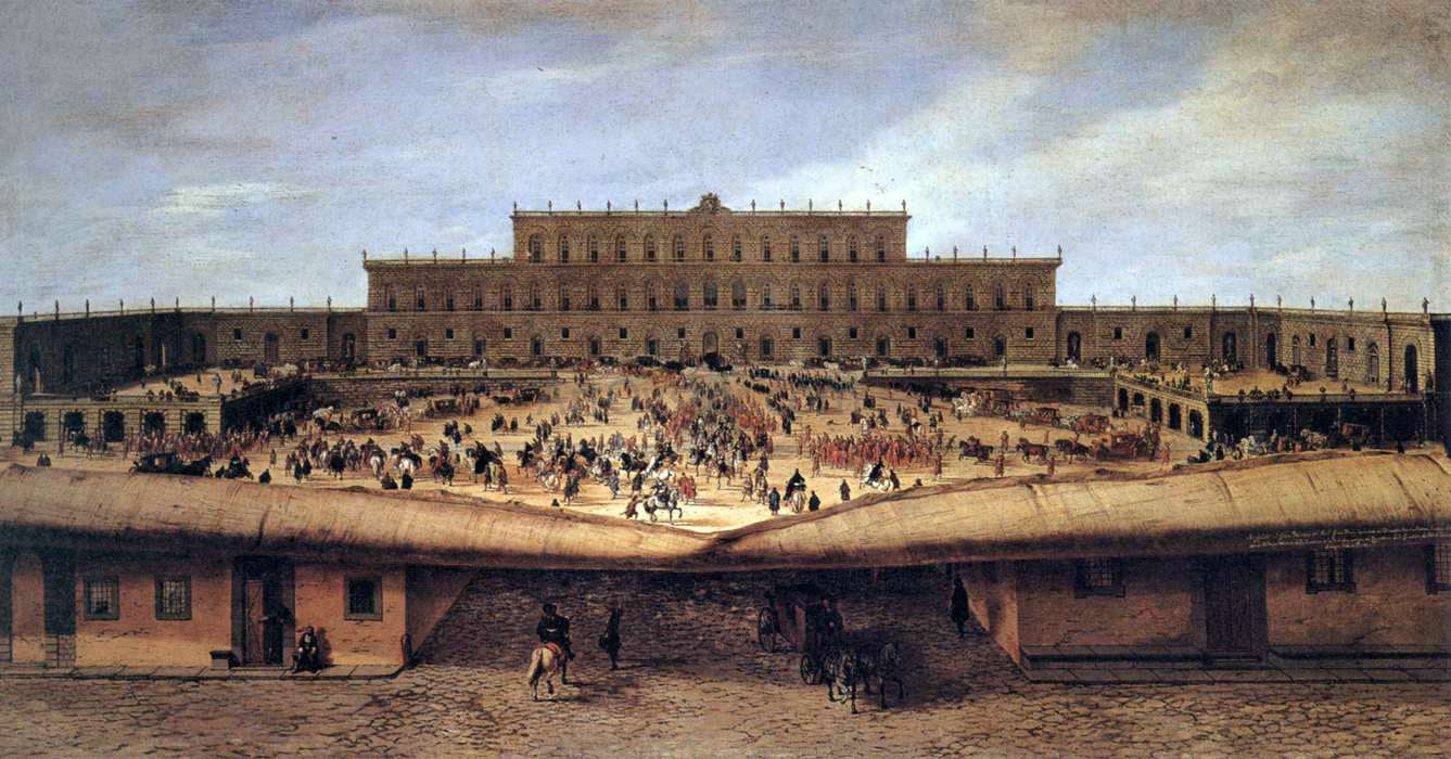 Pandolfo Reschi View of the Palazzo Pitti - Canvas Print