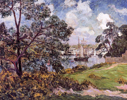 Maxime Maufra View of the Port of Auray - Canvas Print