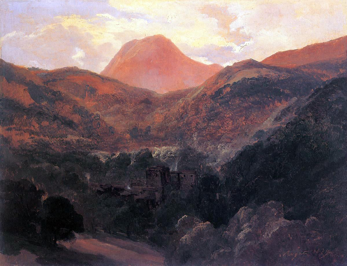 Theodore Rousseau View of the Puy de Dome and Royat - Canvas Print
