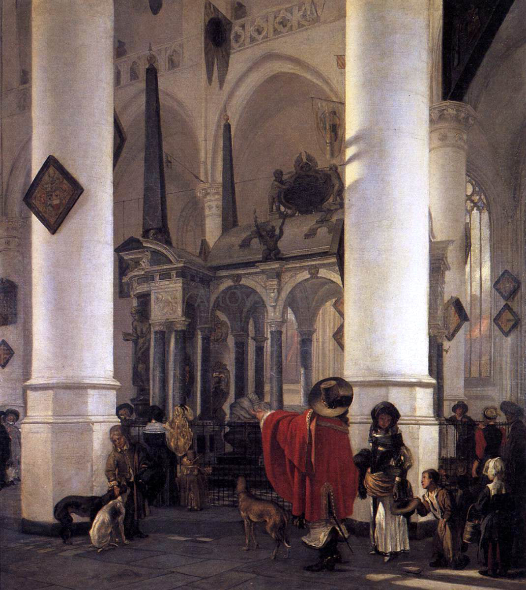 Emanuel De Witte View of the Tomb of William the Silent in the New Church in Delft - Canvas Print
