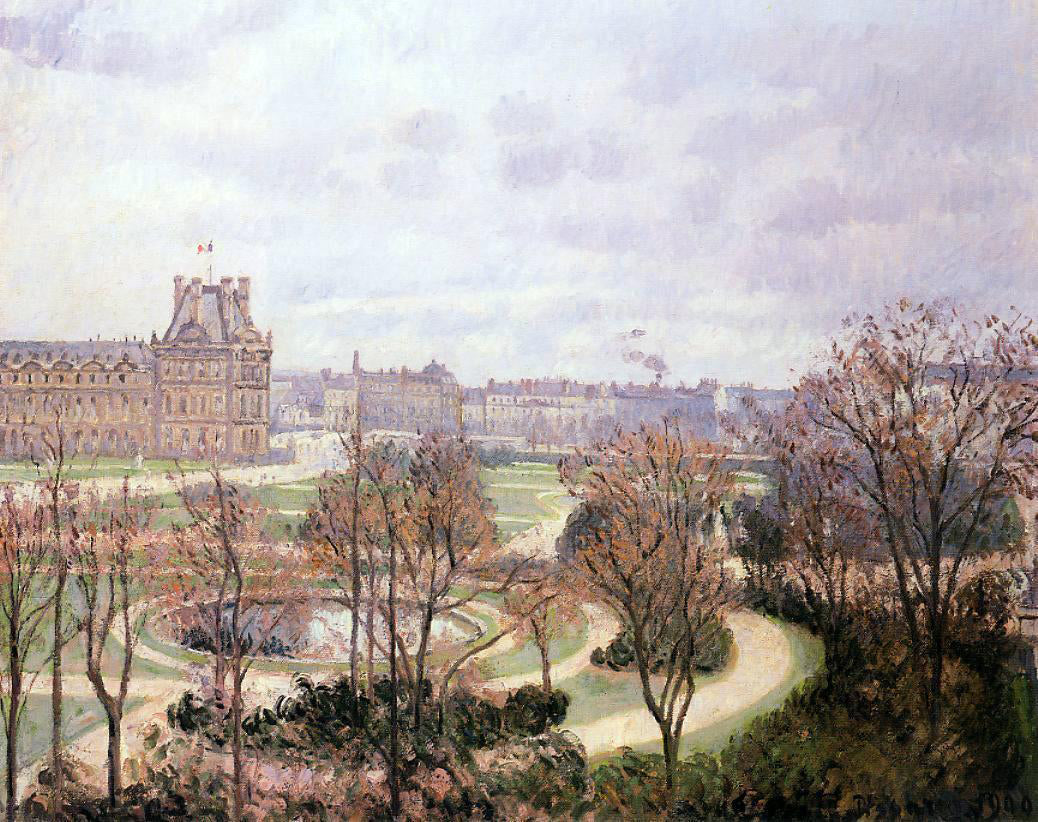 Camille Pissarro View of the Tulleries: Morning - Canvas Print