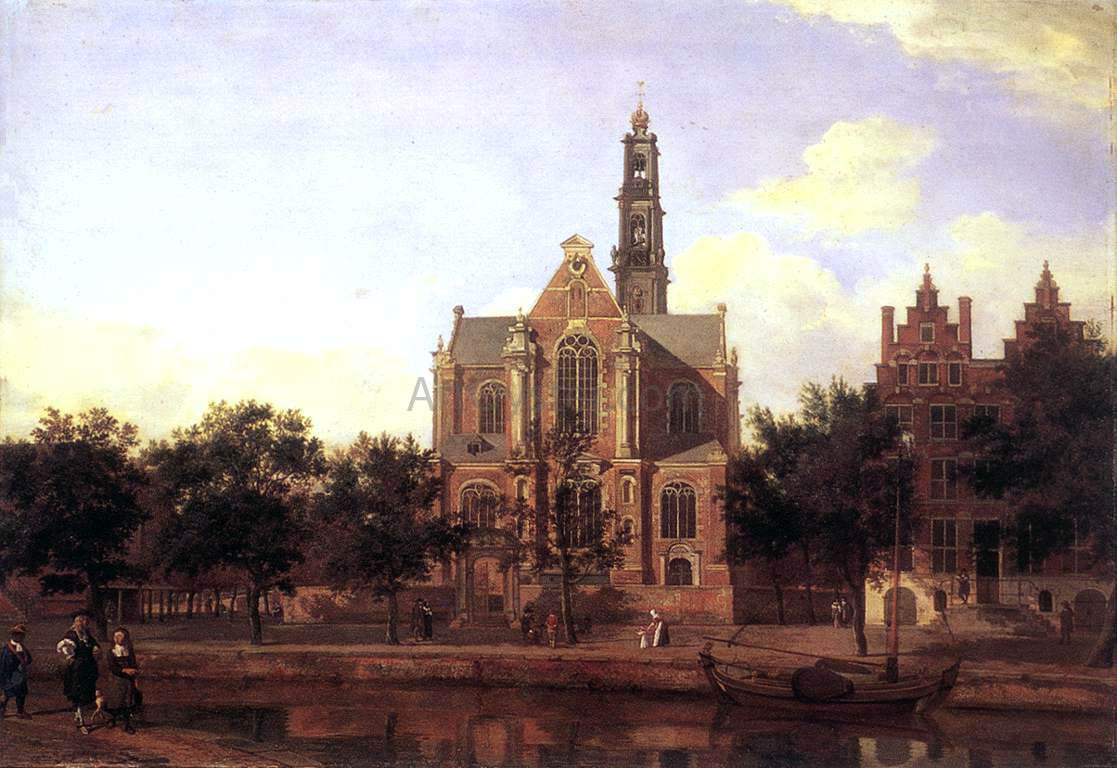 Jan Van der Heyden View of the Westerkerk, Amsterdam - Canvas Print
