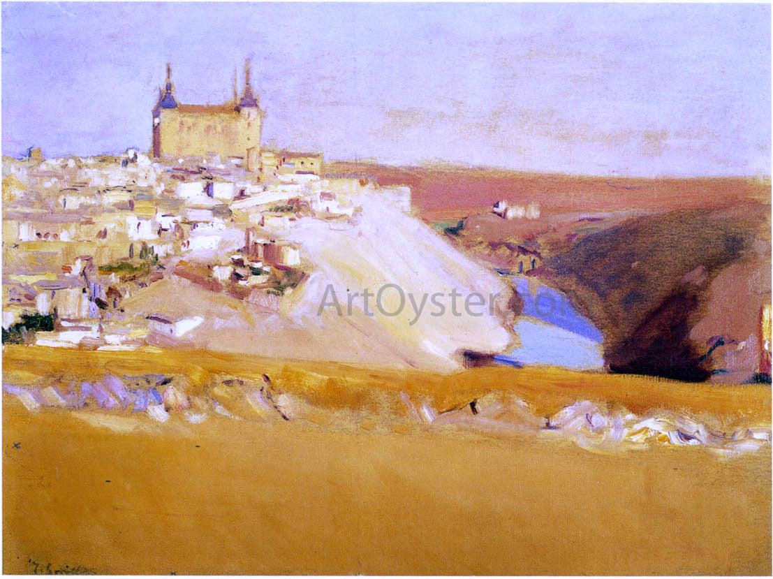 Joaquin Sorolla Y Bastida View of Toledo - Canvas Print