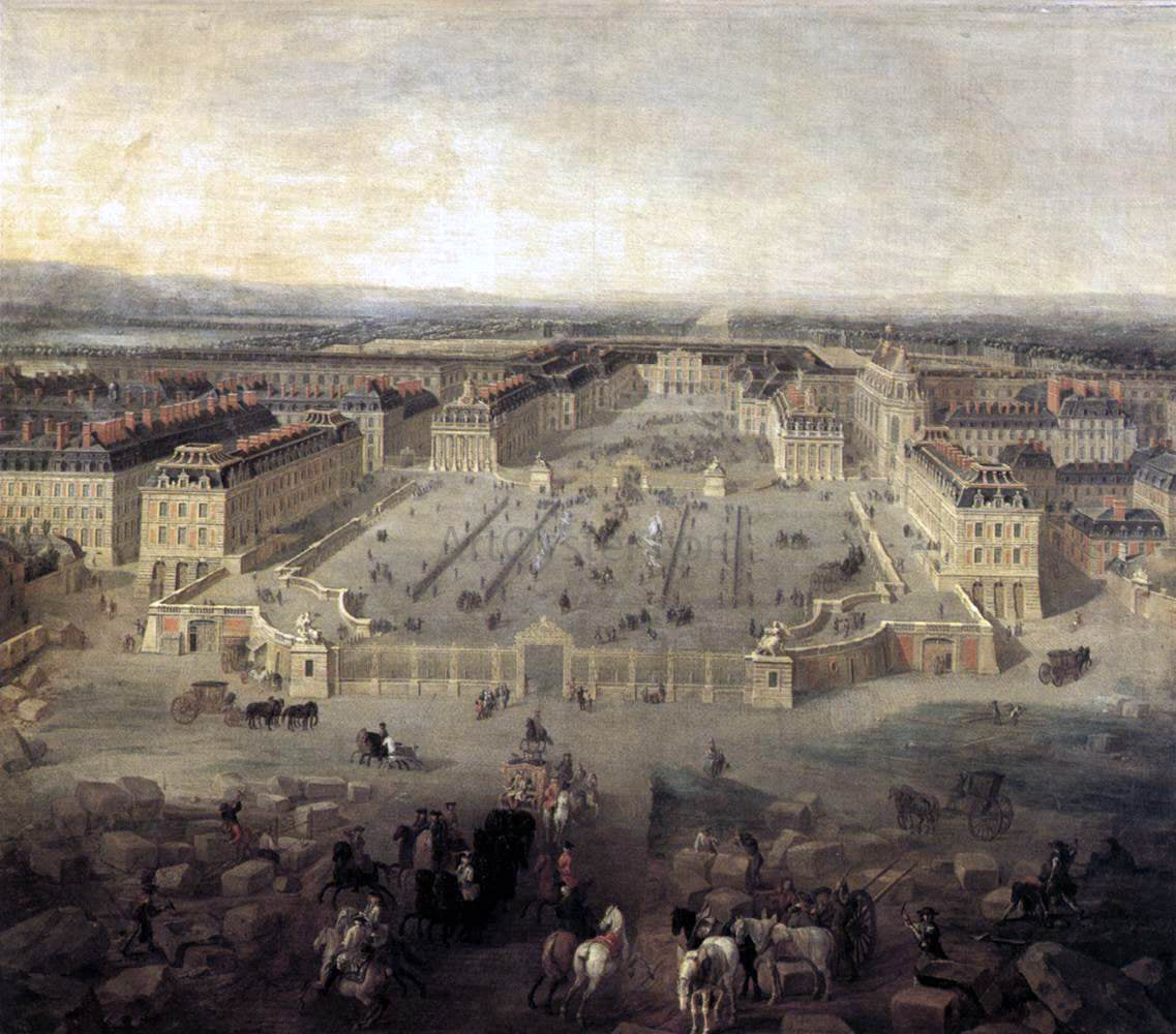 Pierre-Denis Martin View of Versailles - Canvas Print