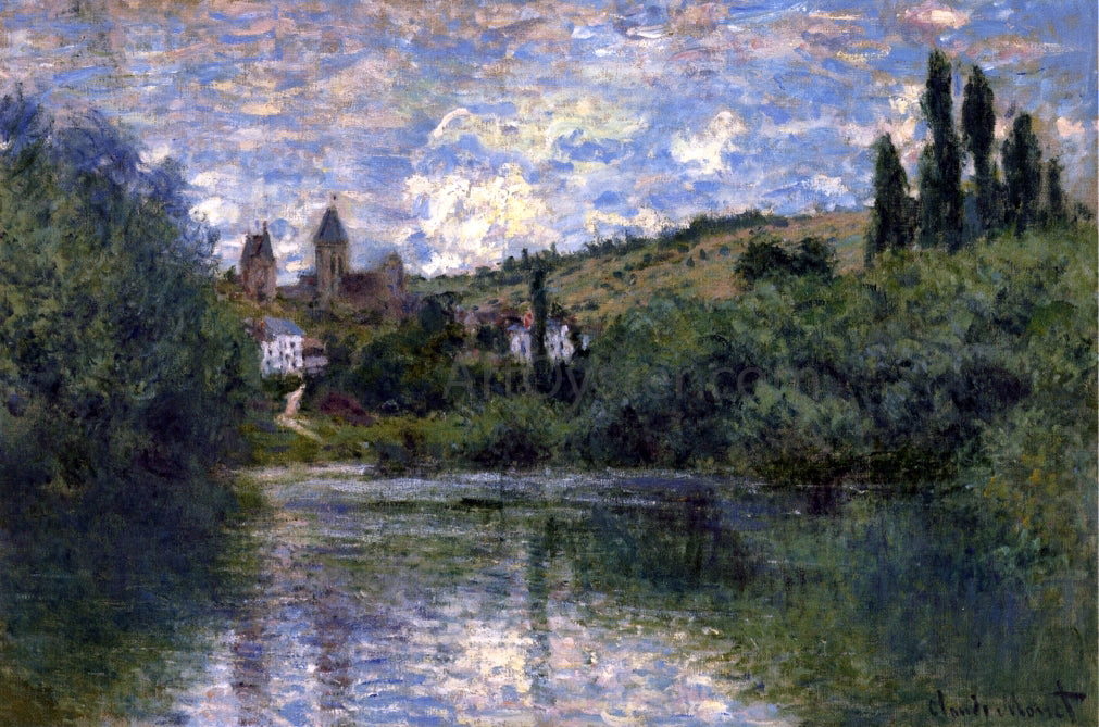 Claude Oscar Monet View of Vetheuil - Canvas Print