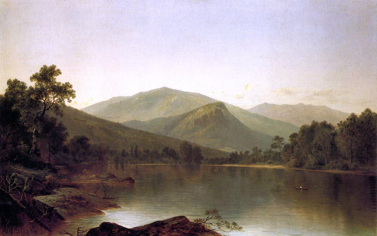 David Johnson View on the Androscoggin River, Maine - Canvas Print