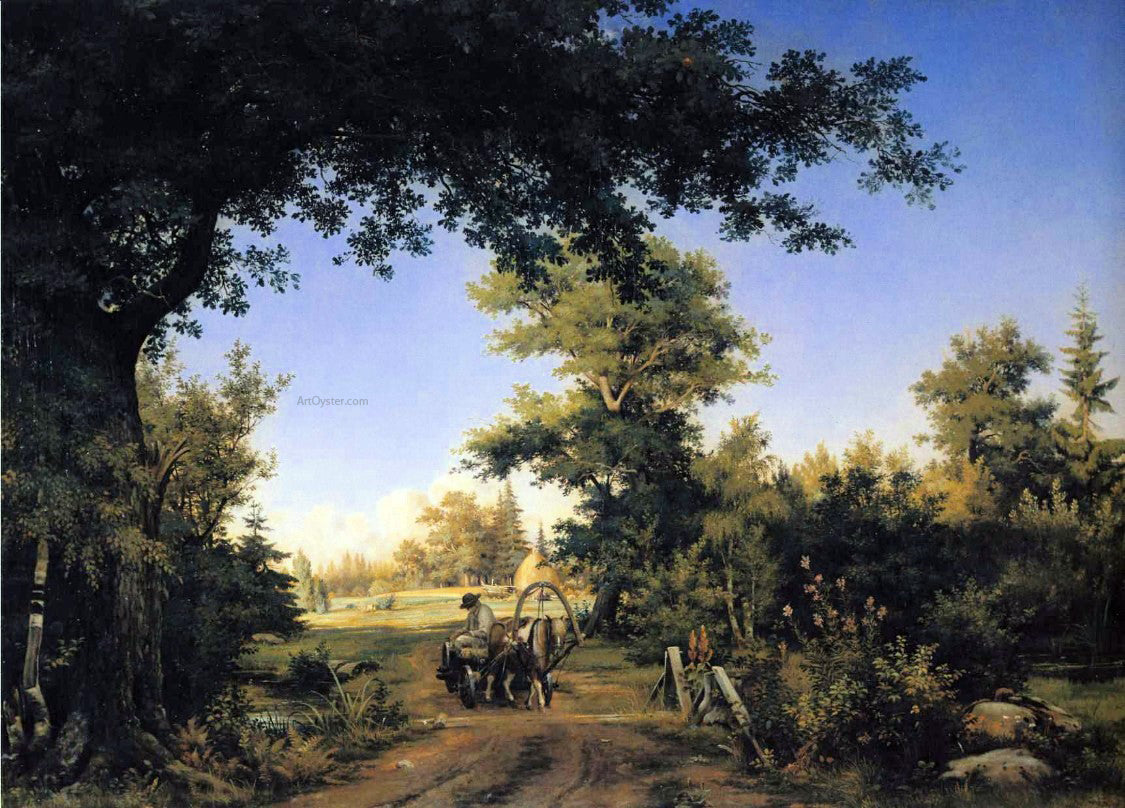 Ivan Ivanovich Shishkin View on the Outskirts of St. Petersburg - Canvas Print