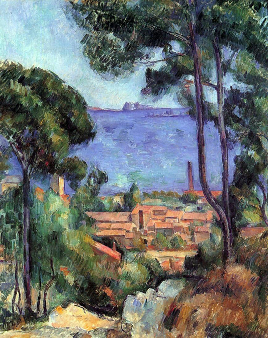 Paul Cezanne View through the Trees - Canvas Print