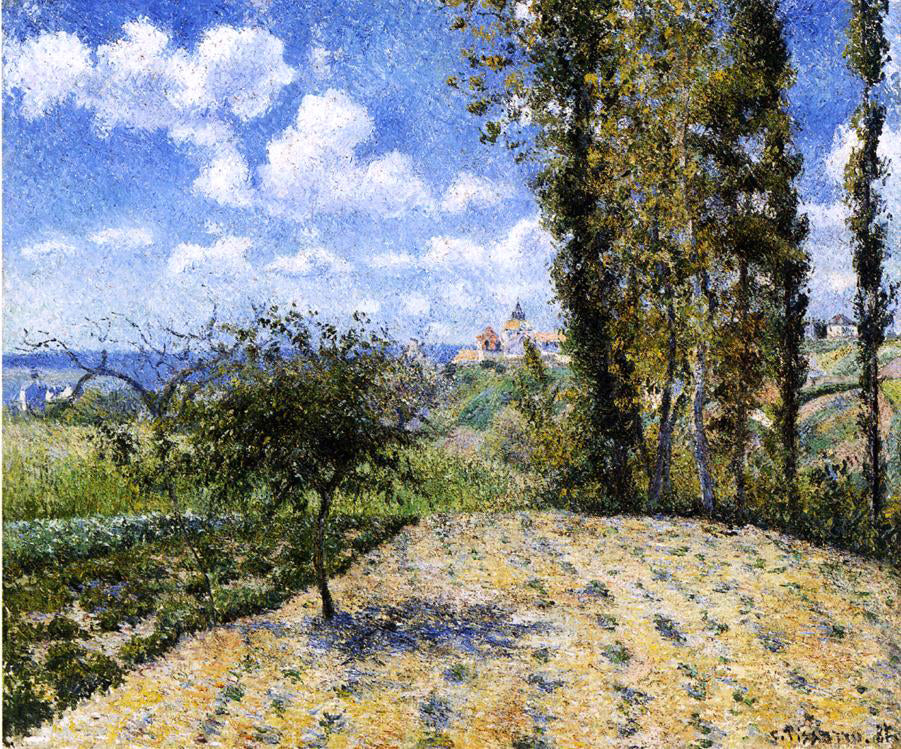 Camille Pissarro View Toward the Pontoise Prison - Canvas Print