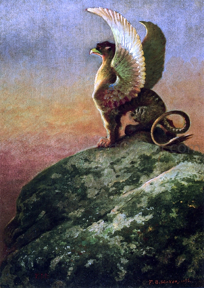 Francis Blackwell Mayer Vigilance, The Gryphon - Canvas Print
