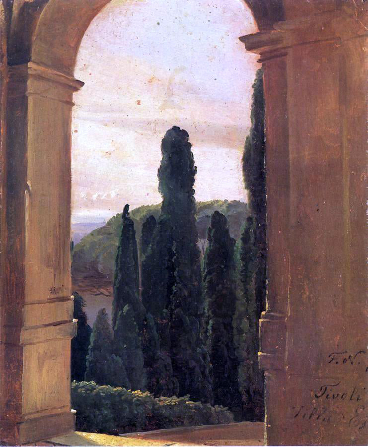 Friedrich Nerly Villa d'Este - Canvas Print