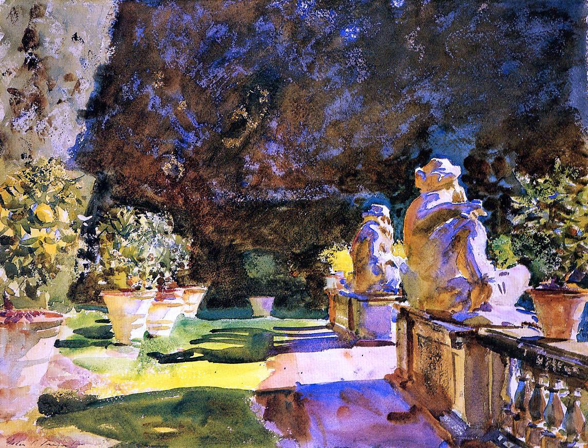 John Singer Sargent At Villa di Marlia, Lucca - Canvas Print
