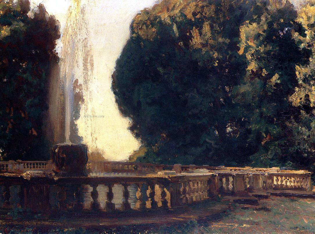 John Singer Sargent Villa Torlonia Fountain - Canvas Print