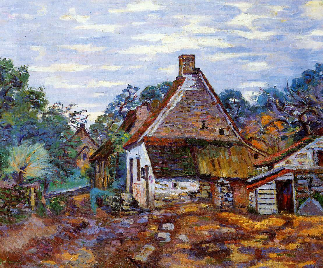 Armand Guillaumin A Village - Canvas Print