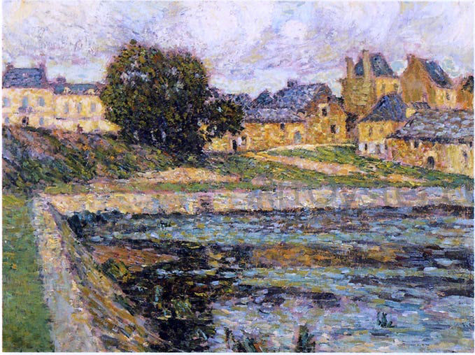 Henri Le Sidaner Village at Bellay - Canvas Print