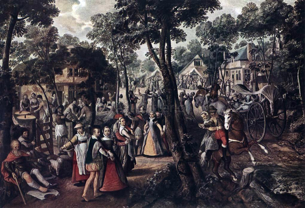 Joachim Beuckelaer Village Feast - Canvas Print
