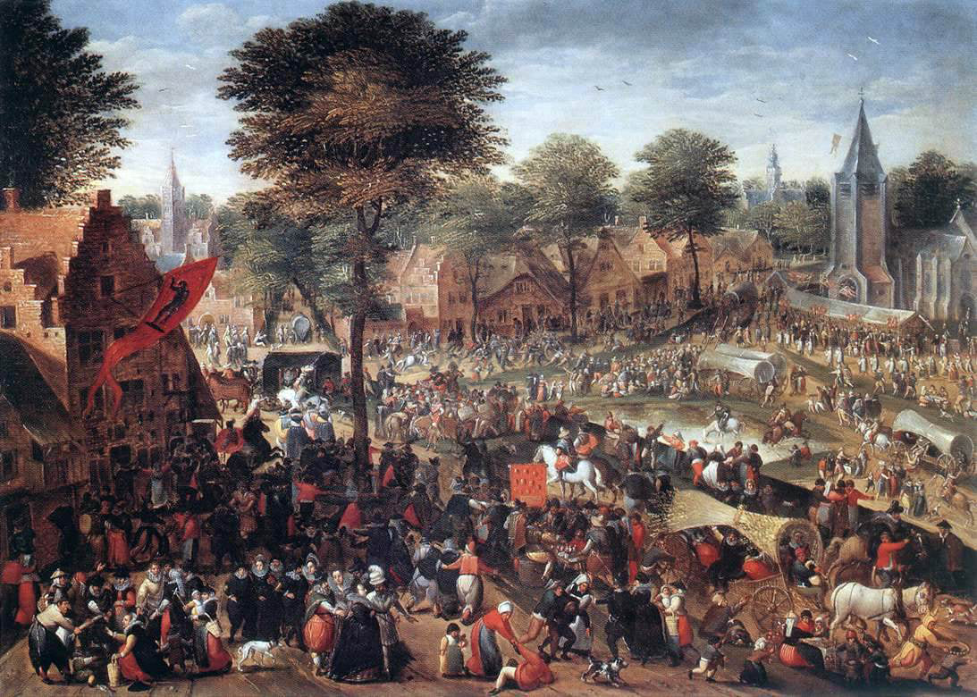 Hans Bol Village Feast (Annual Fair) - Canvas Print