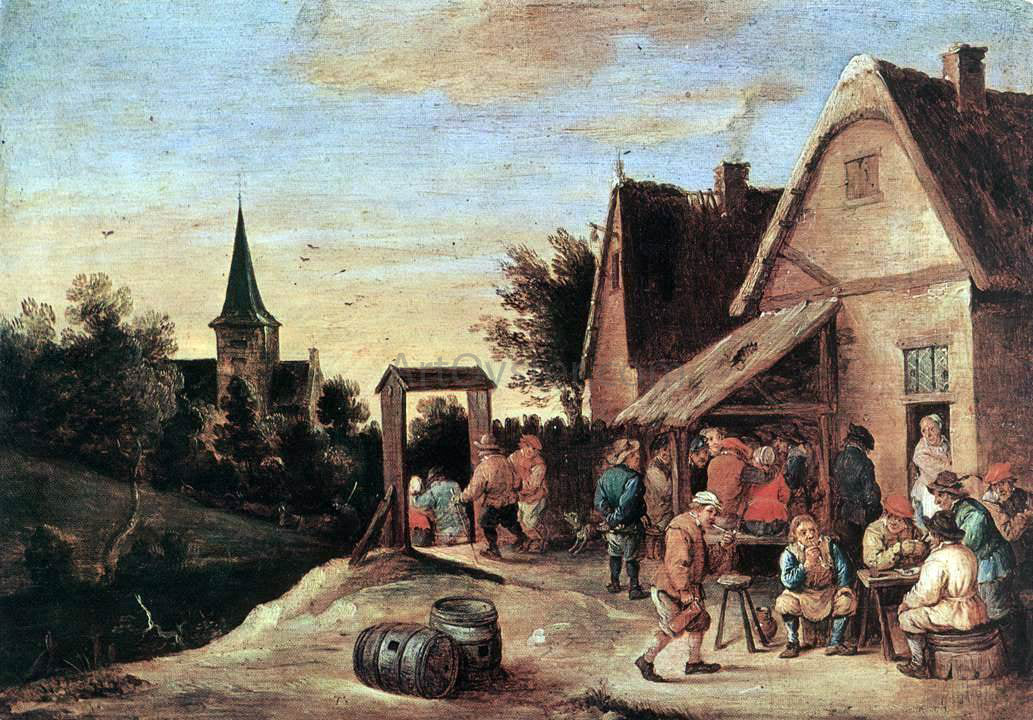 The Elder David Teniers Village Feast - Canvas Print