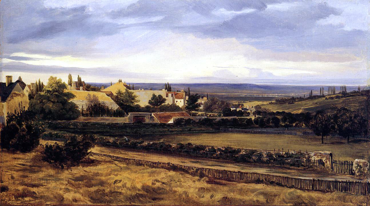 Theodore Rousseau Village in a Valley - Canvas Print