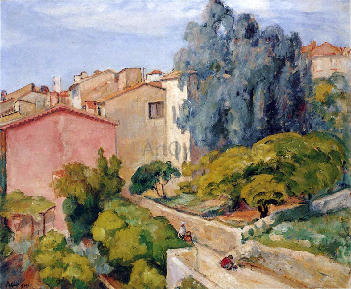 Henri Lebasque A Village in Summer - Canvas Print