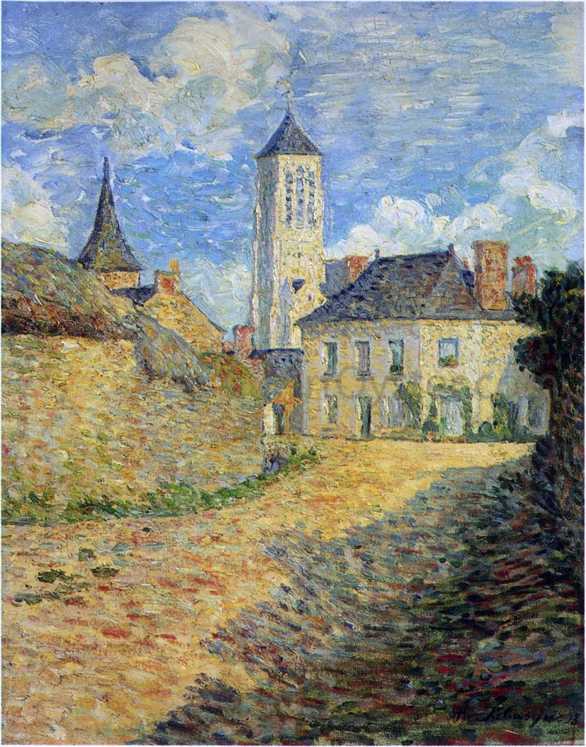 Henri Lebasque Village of Champigne - Canvas Print