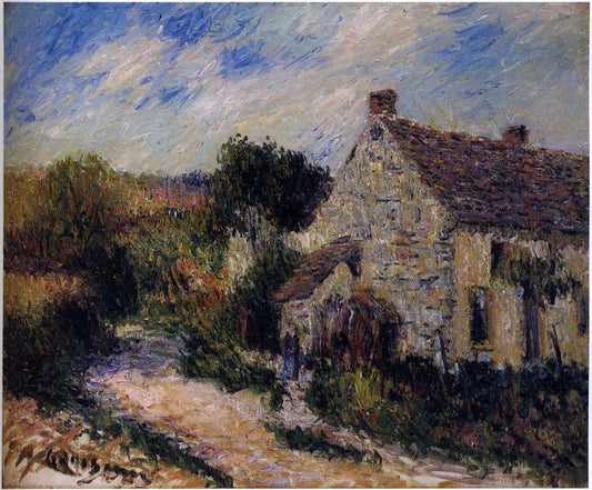 Gustave Loiseau Village Road - Canvas Print
