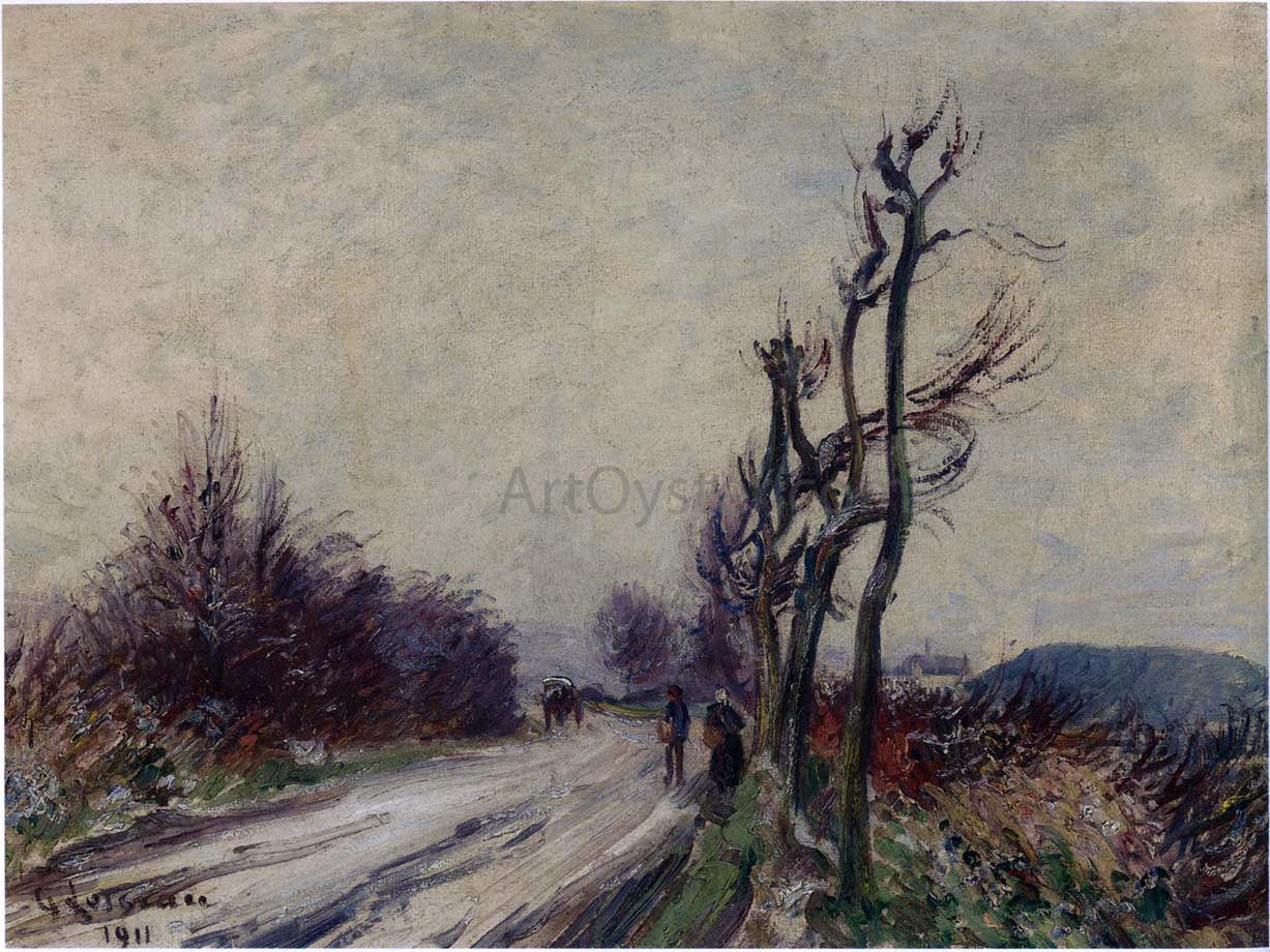 Gustave Loiseau Village Road in Autumn - Canvas Print