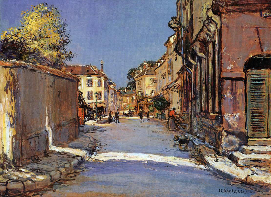 Jean-Francois Raffaelli Village Street - Canvas Print
