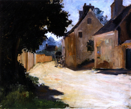 Pierre Auguste Renoir Village Street, Louveciennes - Canvas Print
