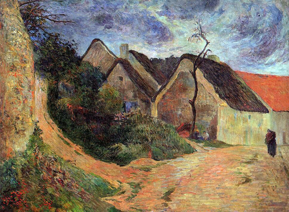 Paul Gauguin Village Street, Osny - Canvas Print