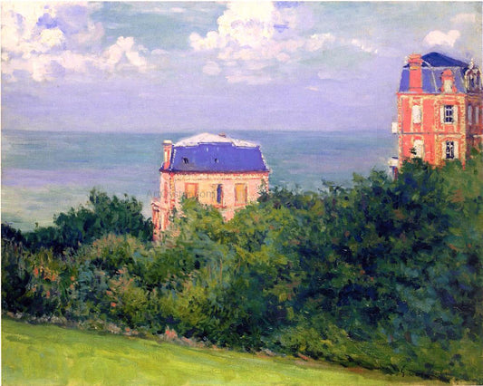 Gustave Caillebotte A Villas at Villers-sur-Mer - Canvas Print
