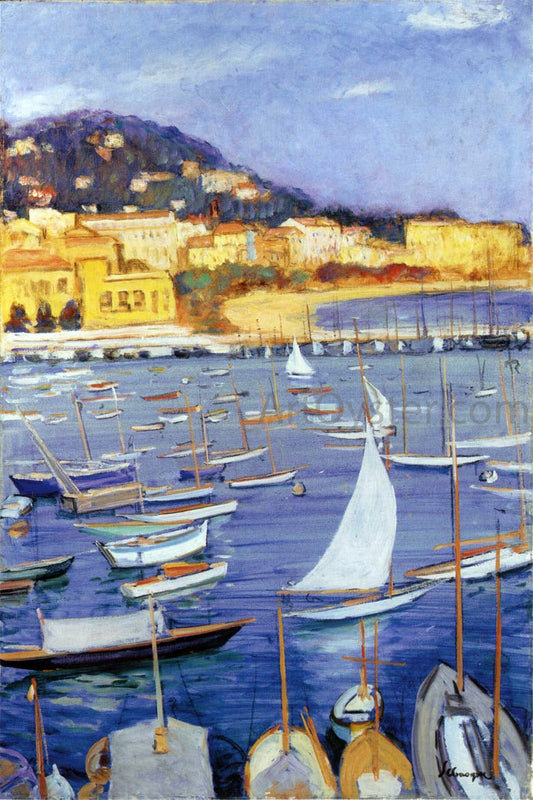 Henri Lebasque At Villefranche by the Sea - Canvas Print