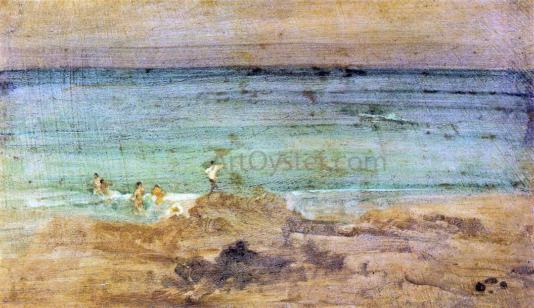 James McNeill Whistler Violet and Blue: The Little Bathers, Perosquerie - Canvas Print