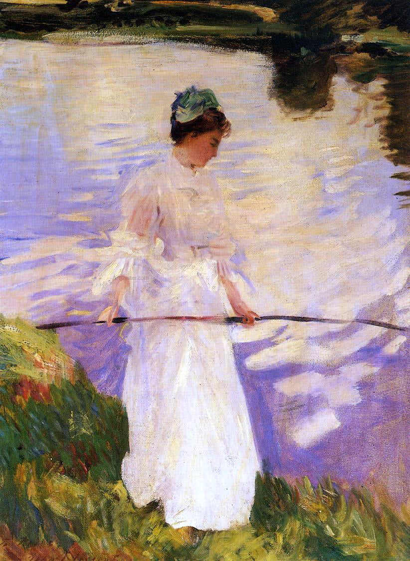John Singer Sargent Violet Fishing - Canvas Print
