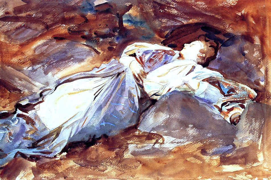 John Singer Sargent Violet Sleeping - Canvas Print