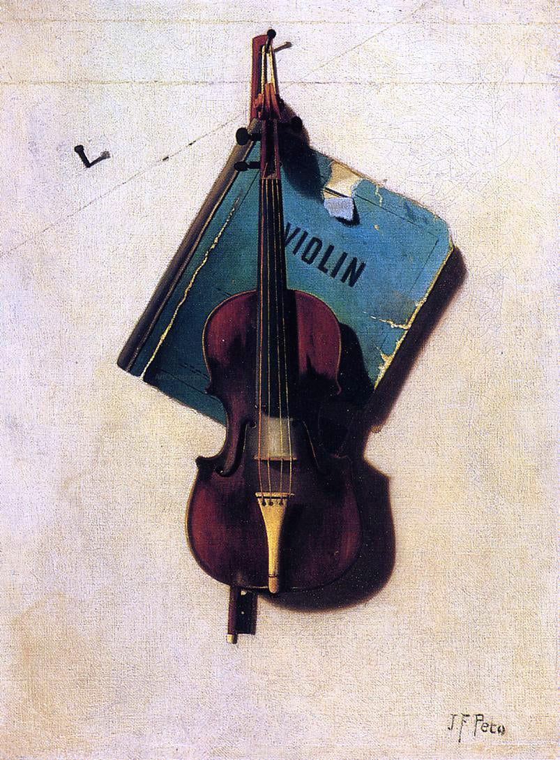 John Frederick Peto Violin - Canvas Print