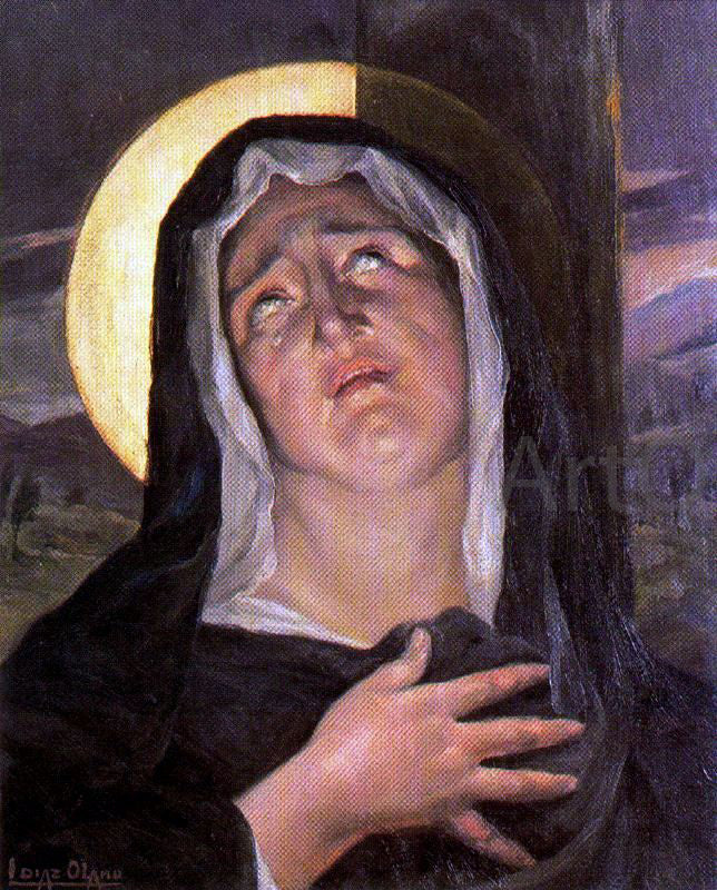 Ignacio Diaz Olano Virgen - Canvas Print