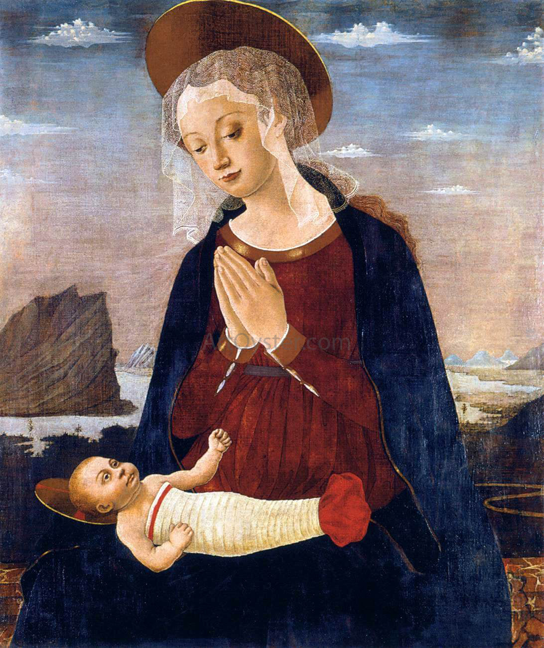 Alessio Baldovinetti Virgin and Child - Canvas Print