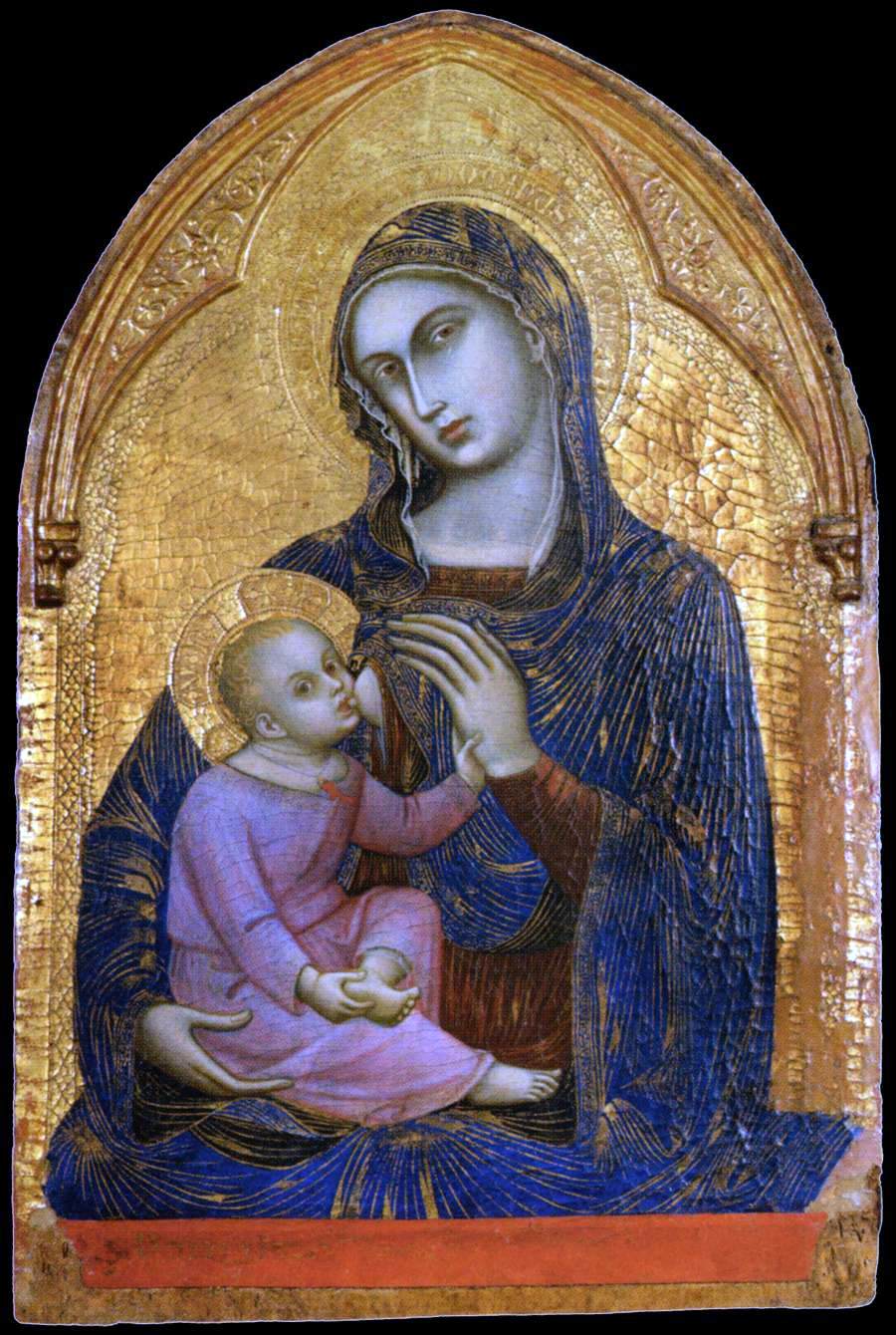 Barnaba Da modena Virgin and Child - Canvas Print