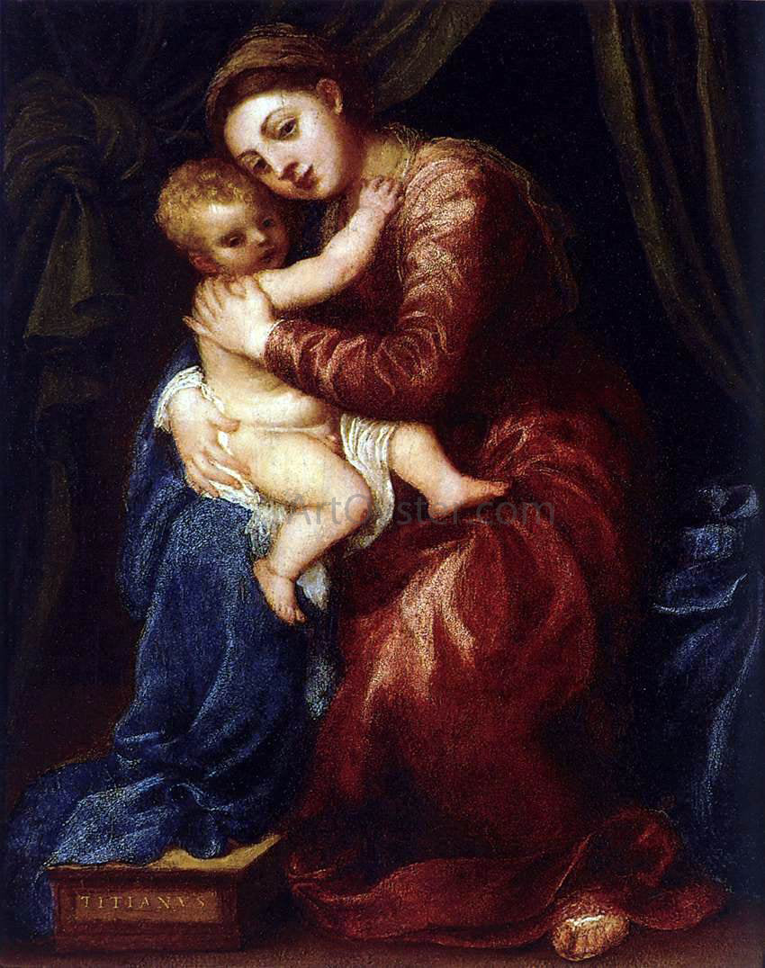 Titian Virgin and Child - Canvas Print