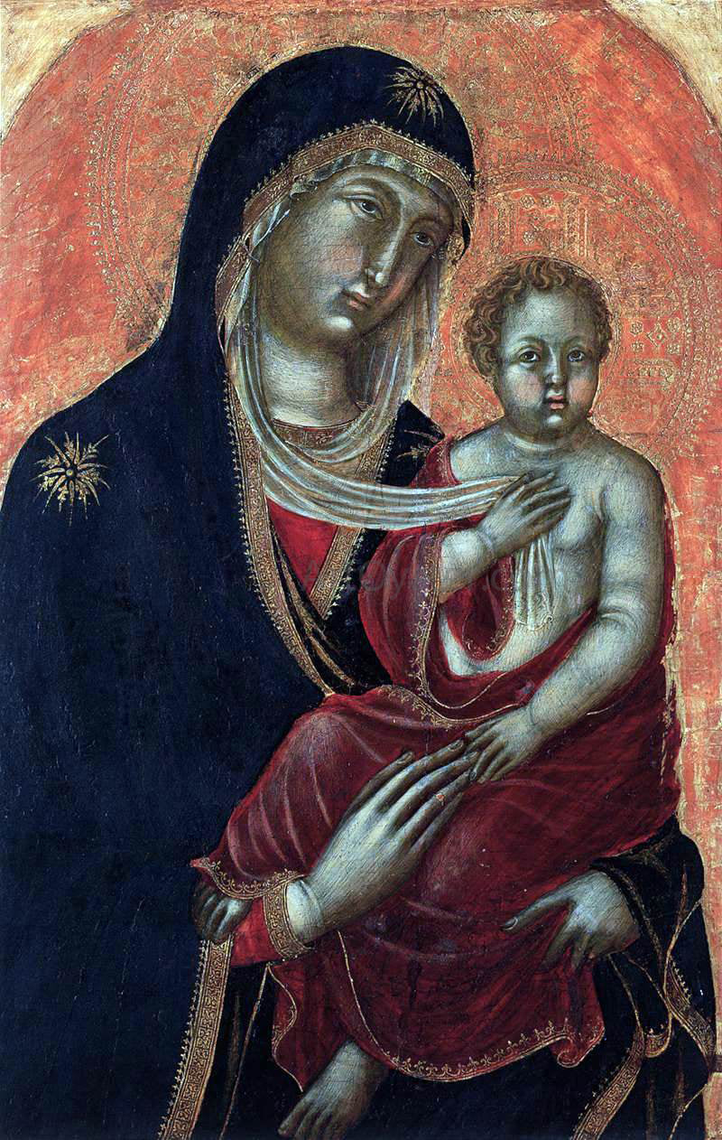 Niccolo Di Segna Virgin and Child - Canvas Print