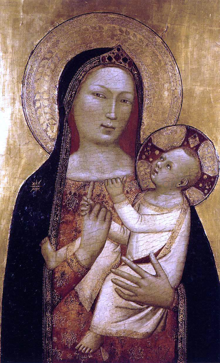 Bernardo Daddi Virgin and Child - Canvas Print