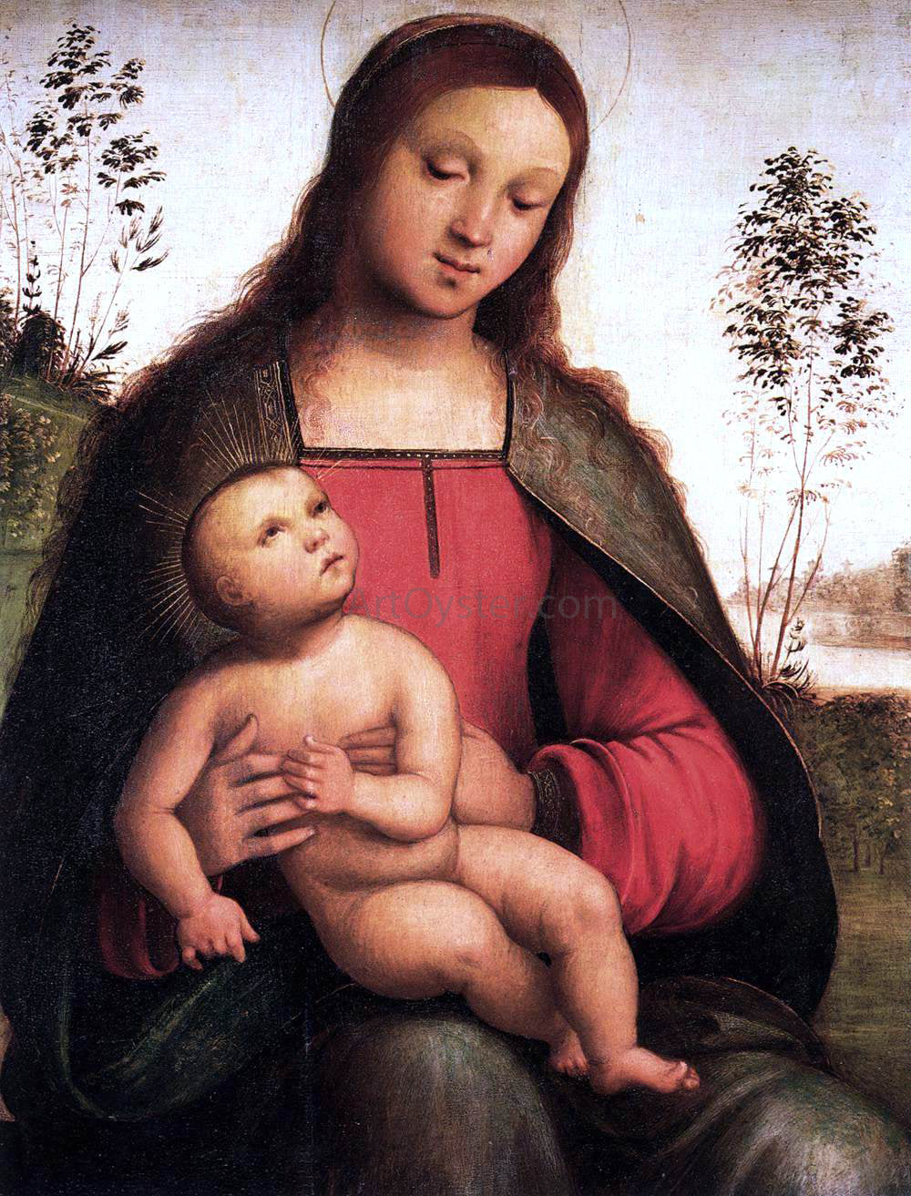 The Elder Lorenzo Costa Virgin and Child - Canvas Print