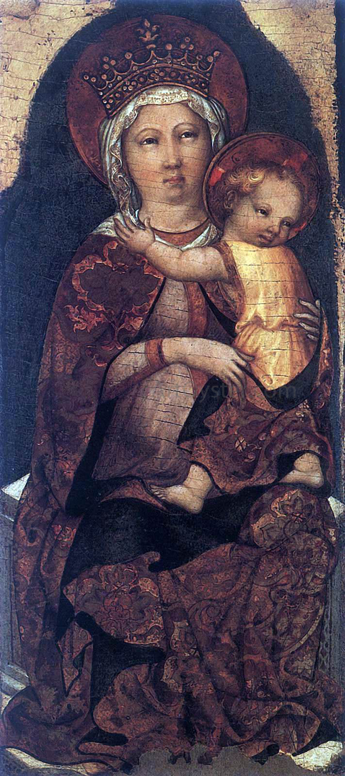 Michele Giambono Virgin and Child - Canvas Print